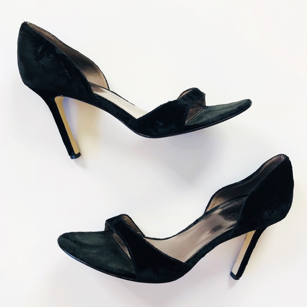 Crushed Velvet Heels